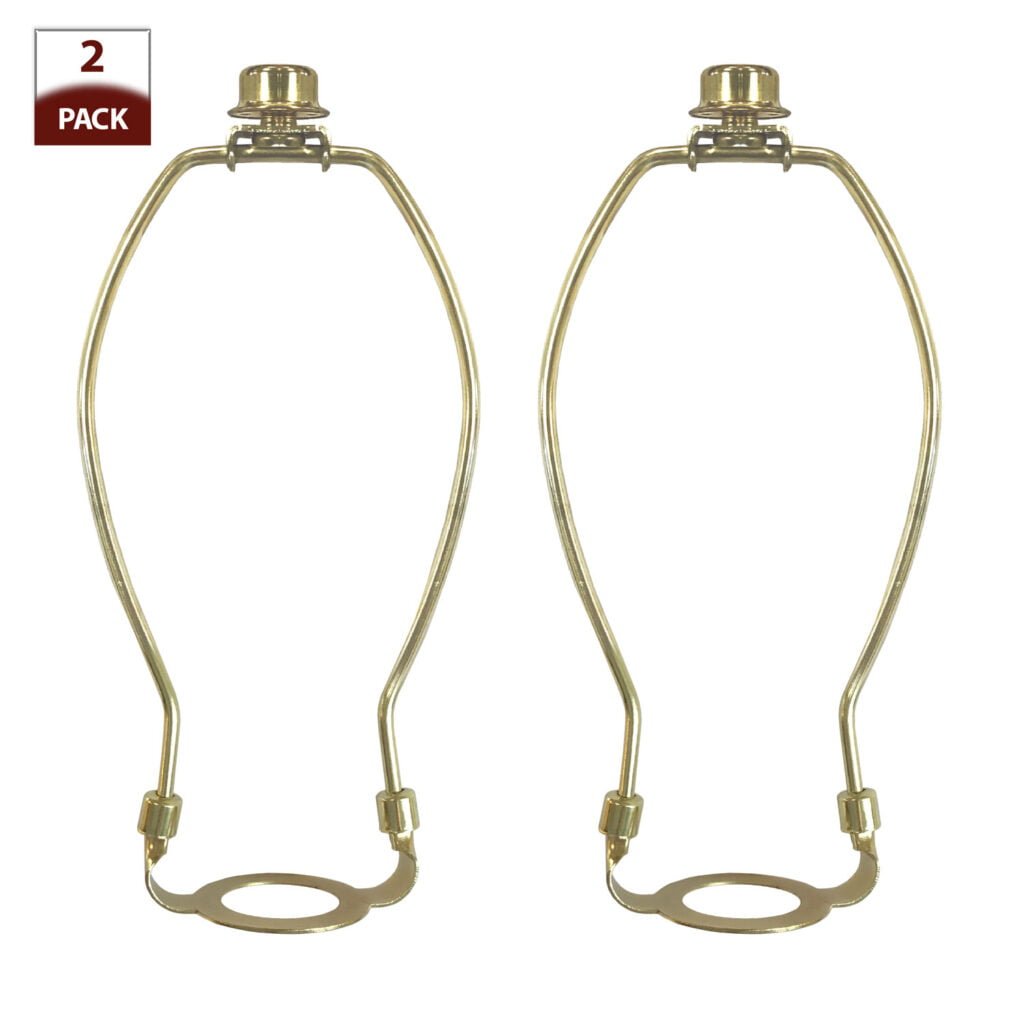 Heavy Duty E26 UNO Socket Lamp Harp Polished Brass Set of 2