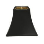 Square Bell Hardback Lamp Shade with Gold Ponyhair Interior