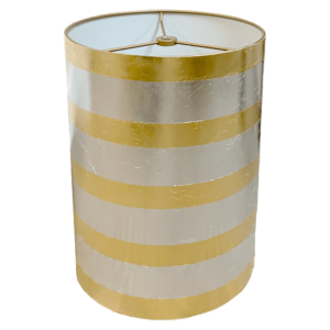 Gold and Silver Leaf Hardback Lampshade