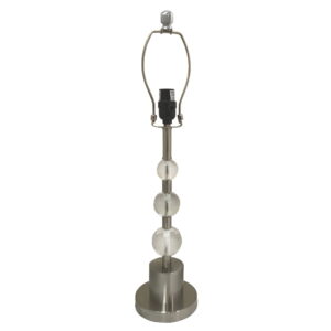 Diyas IL30065 Olivia Table Lamp Black Shade 3 Light Antique Brass Crys