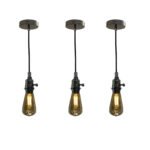 Hanging Pendant Lighting, Vintage-Style Keyless Uno Threaded Dimmable Pendant Light Socket and Canopy - Image 4