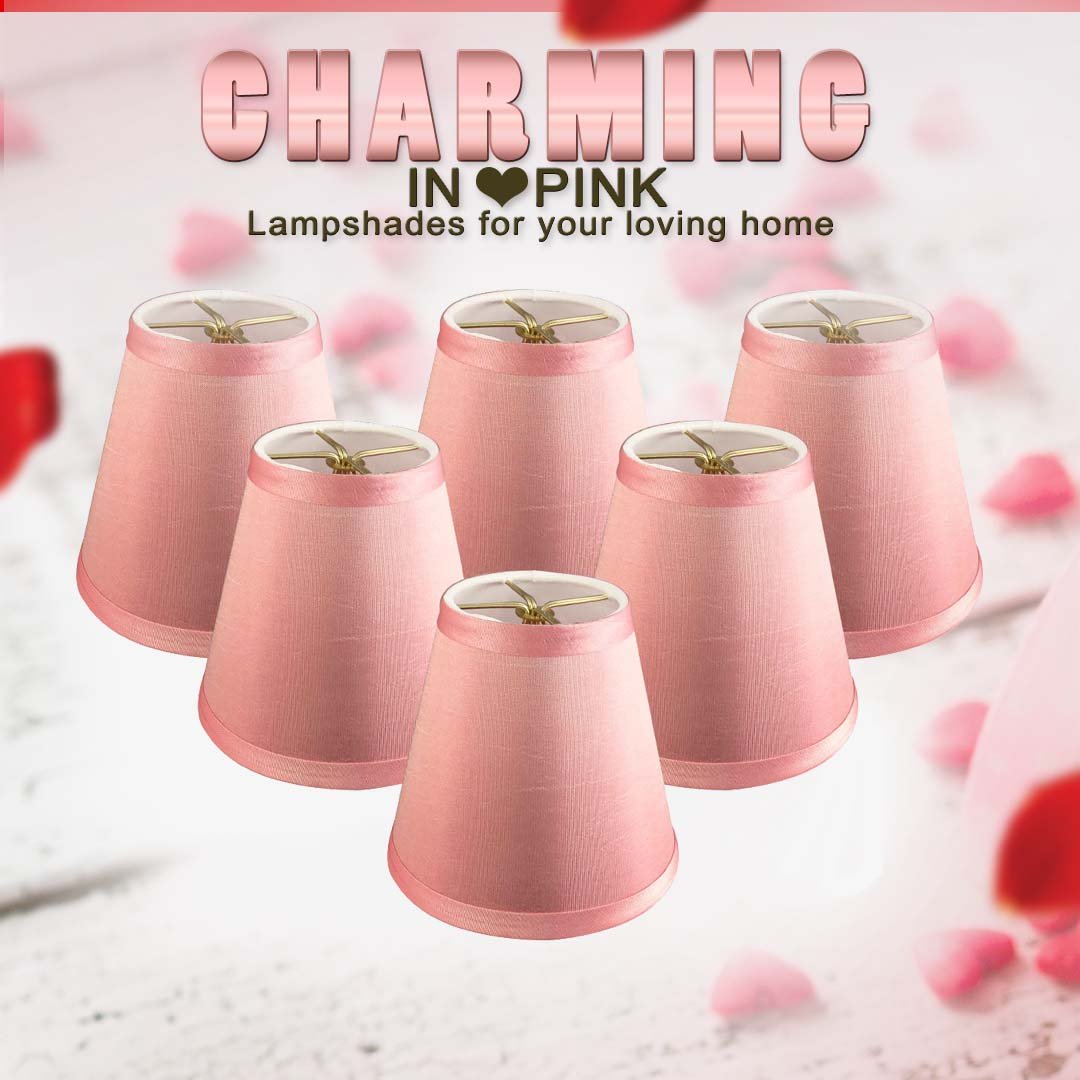 Pink Chandelier Lampshades